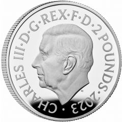 2 Pounds - Charles III James Bond - The Spy Who Loved Me, Silver Proof