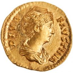 Aureus - Faustina the Elder AETERNITAS, Fortuna