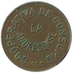 50 Pesetas - Cooperativa de Consumo La Andresense