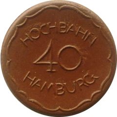 40 Pfennig - Hamburg Hochbahn