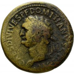 Sestertius - Domitian S C, Minerva