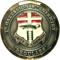 Challenge Coin - 1st Battalion 6th Infantry