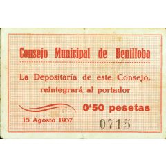 0.50 Pesetas Benilloba