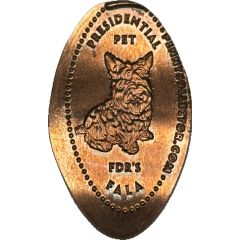 Elongated Penny - Presidential Pet FDR`s Fala Warm Springs, Georgia