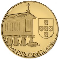 2 1/2 Euro Granary houses from northwest of Portugal, Gold