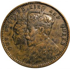 Medalet - George V and Mary Royal Visit of Beloved Monarchs