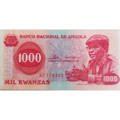 1000 Kwanzas Without date of Independence
