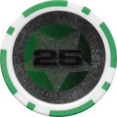 Poker Chip Metallic Foil, Star - 25