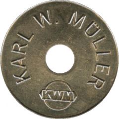 KWM token - Karl W. Müller Logo / Logo Website 26 mm