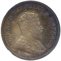 1 Rupee - Edward VII Straits Settlements Pattern Mule, Modernised (2nd) Style