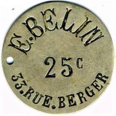 25 Centimes - E. Belin - Paris 75