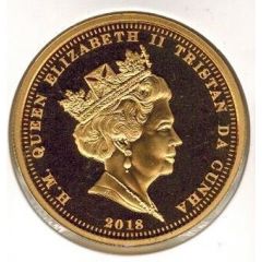 5 Pounds - Elizabeth II Royal Wedding, Prince Henry of Wales and Meghan Markle , gold plated