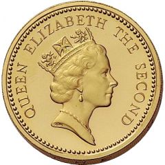 1 Pound - Elizabeth II Gold Proof Piedfort issue