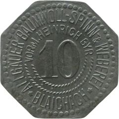 10 Pfennigs - Blaichach Allgäuer Baumwoll Spinn and Weberei