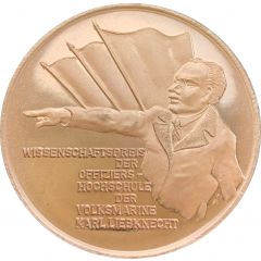 Scientific award medal of the naval officers school of the Volksmarine Karl Liebknecht