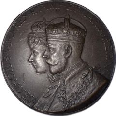 Medal - George V Coronation, Elkington, bronze, 65mm