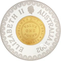 10 Dollars - Elizabeth II 4th Portrait - Adelaide Pound - Bimetal Gilt