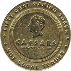 50 Cent Gaming Token - Caesars Atlantic City
