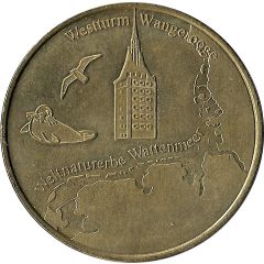 Token - Germany Deutsche Münzkollektion Westturm Wangerooge Weltnaturerbe Wattenmeer