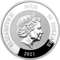 10 Dollars - Elizabeth II Chang E flying to the Moon