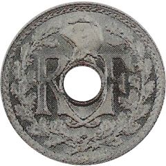 5 centimes Essai piéfort en cupronickel