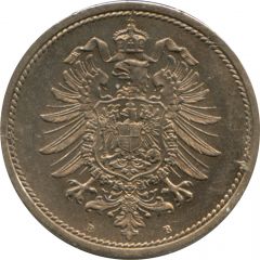 10 Pfennig - Wilhelm I type 1 - large shield