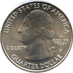 1/4 Dollar `Washington Quarter` Theodore Roosevelt National Park, North Dakota