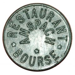 Token - Restaurant de la Bourse 75 centimes