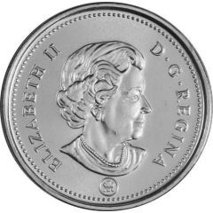 25 Cents - Elizabeth II 4th portrait with RCM logo