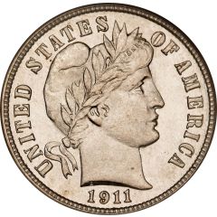1 Dime `Barber Dime`