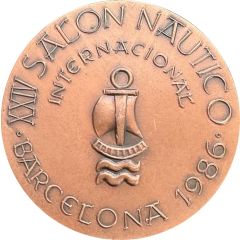 Medal - 24th international nautical exhibition in Barcelona 1986