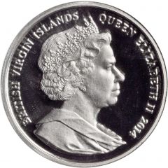 125 Dollars - Elizabeth II John F. Kennedy, Platinium Proof