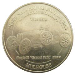 Monnaie de Paris Tourist Token - Mulhouse Musée National de l`Automobile - Bugatti Type 35 B