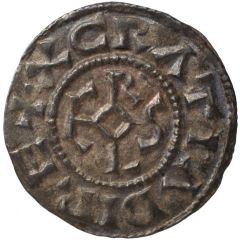 Denier - Charles II / Charles III Rouen mint