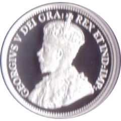 25 Cents In the name of George V, Voyageur