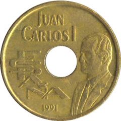 25 Pesetas - Juan Carlos I high jump