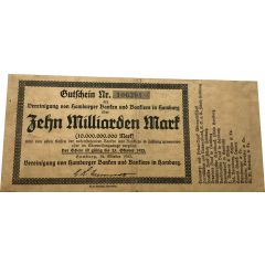 10 000 000 000 Mark Vereinigung von Hamburger Banken und Bankiers