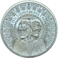 1 Ounce - Silver Shield Don`t Be Evil
