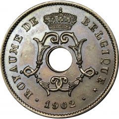 10 Centimes - Léopold II French text - Small date