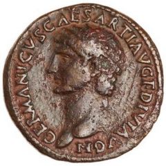 As - Germanicus IMP T CAES DIVI VESP F P M TR P P P COS VIII RESTITVIT