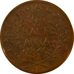 1/2 Anna - East India Company