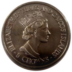 5 Crowns - Elizabeth II Flag and trophy, no date