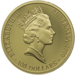 100 Dollars - Elizabeth II 3rd Portrait - Summer Olympics - Gold Proof