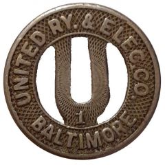United Railway and Electric Company Fare Baltimore, Maryland