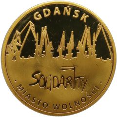 Medal - Golden Pomerania - Baltic Sea Gdansk - Solidarity