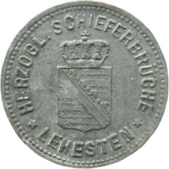 10 Pfennigs - Lehesten Herzogl. Schieferbrüche