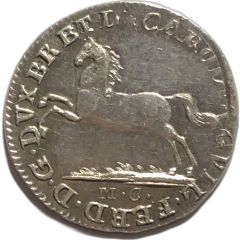 1 Pfenning - Charles William Ferdinand Silver Pattern