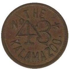 5 Cents - The No 43 Kalamazoo Chicago, Illinois