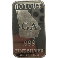Georgia State Silver Bar