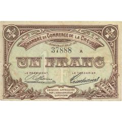 1 Franc - Chambre de Commerce de la Creuse [23]